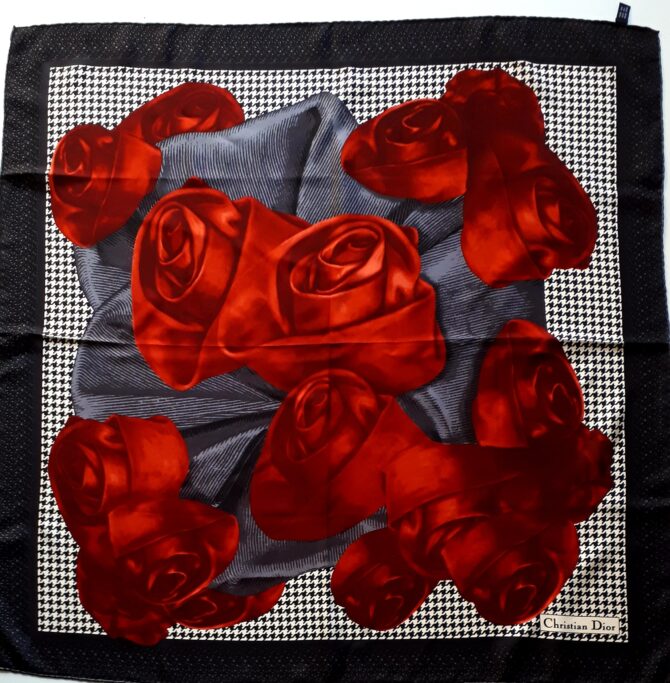 Foulard Dior vintage époque John Galliano