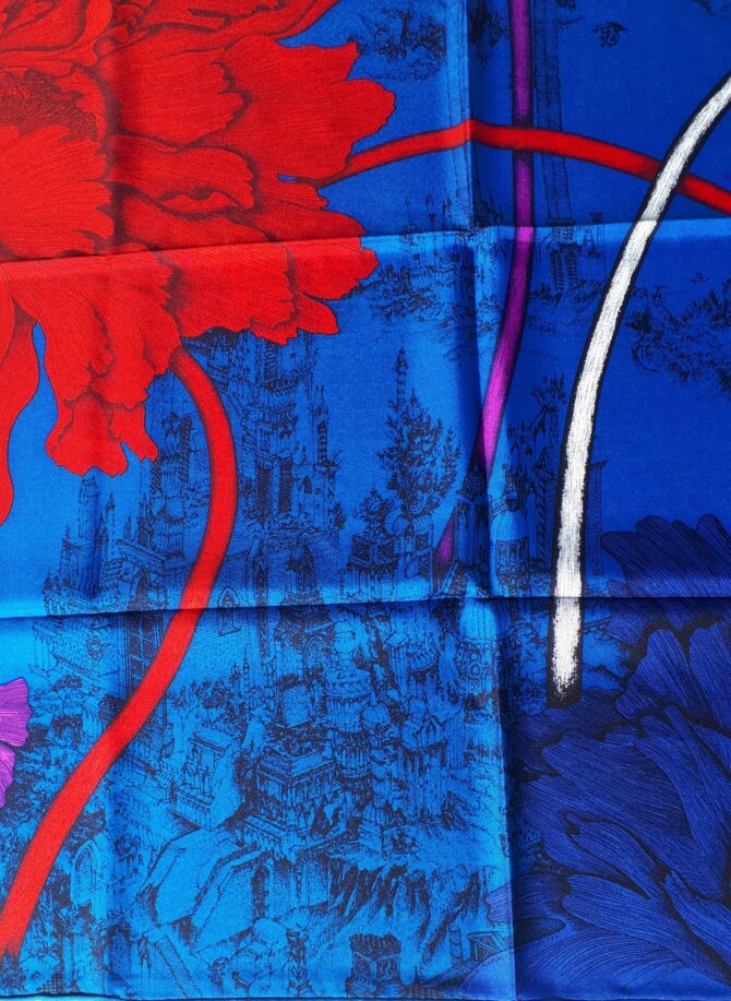 Carré Hermès A l'ombre des pivoines 2019 – Image 5