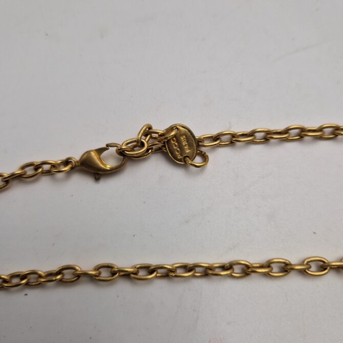Collier Poggi en métal doré et strass – Image 6