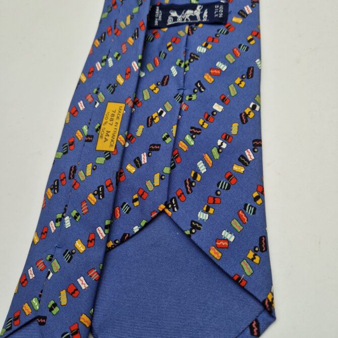 Cravate Hermès Motifs Abstraits multicolores – Image 5