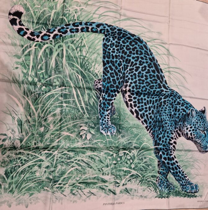 Châle en soie plume ou summertwill Panthera Pardus – Image 8