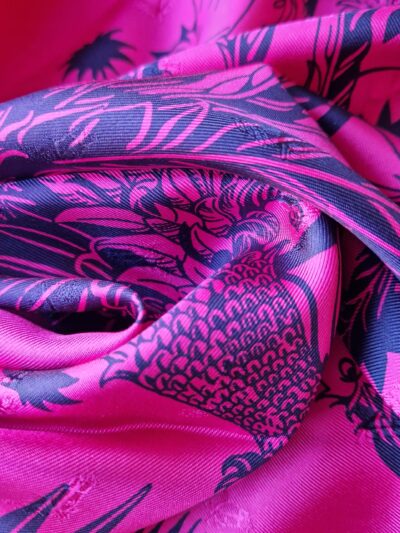 Carré Hermès en soie Mythiques Phoenix Tatoo par Laurence Bourthoumieux