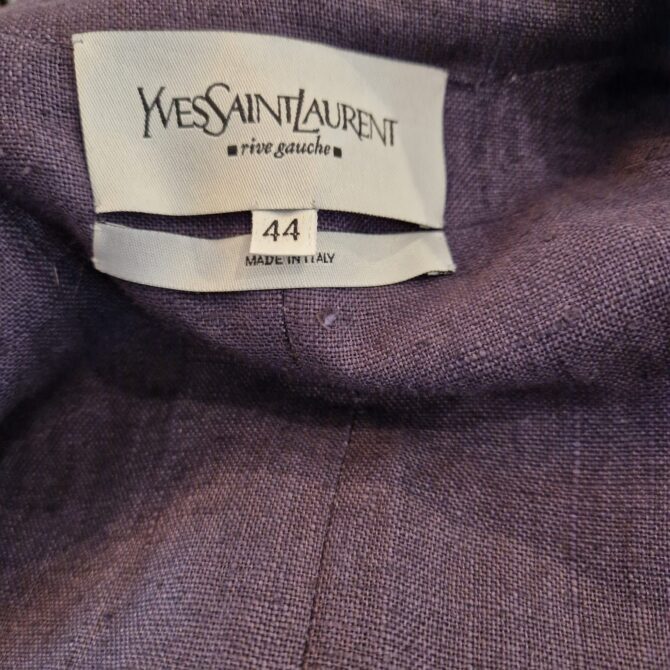 RESERVE Veste Yves Saint Laurent rive gauche en agneau plongé – Image 5