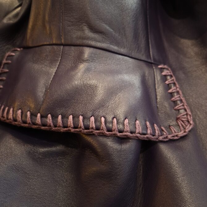 RESERVE Veste Yves Saint Laurent rive gauche en agneau plongé – Image 8