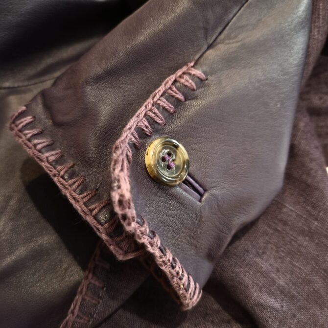 RESERVE Veste Yves Saint Laurent rive gauche en agneau plongé – Image 9
