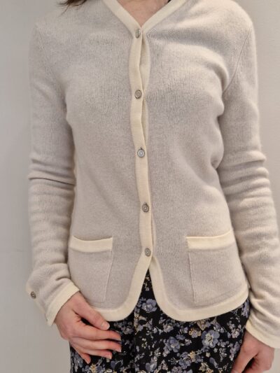 Gilet Chanel années 90 en cachemire
