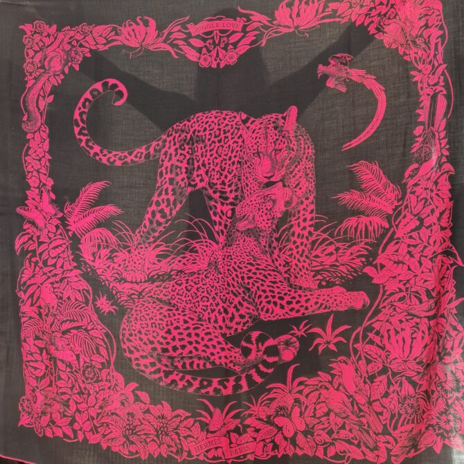 châle hermès cachemire et soie