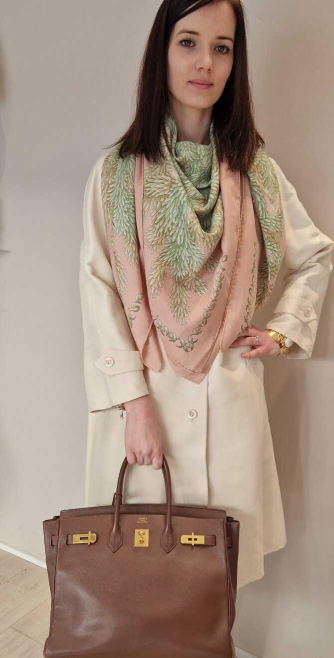 Birkin Hermès en cuir togo marron année 2011 – Image 3