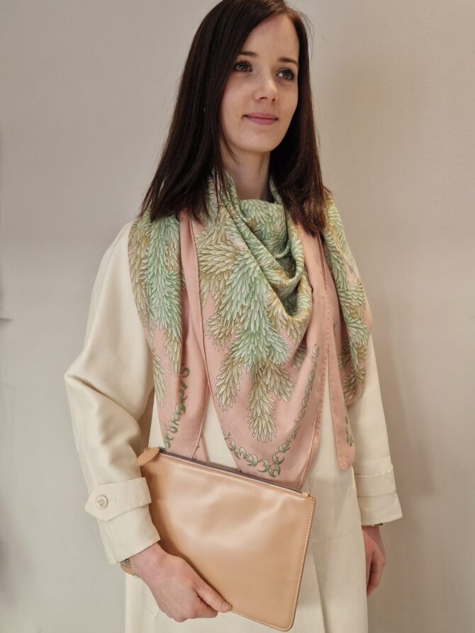 Sac pochette Azzedine Alaia, cuir beige – Image 3