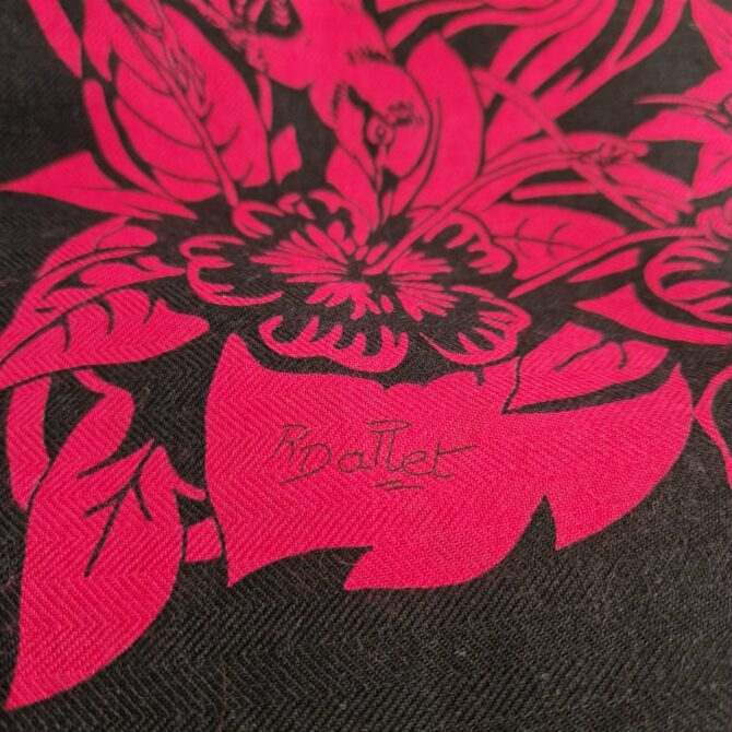 Châle Hermès Cachemire & soie Jungle love par Robert Dallet – Image 9