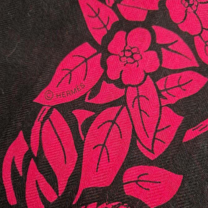 Châle Hermès Cachemire & soie Jungle love par Robert Dallet – Image 5