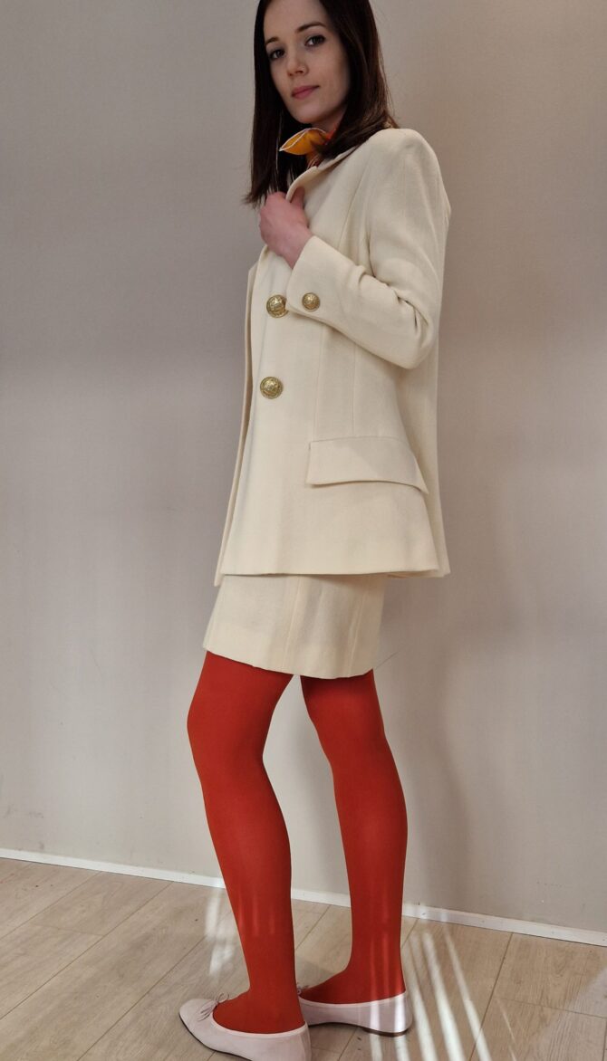 Tailleur robe et veste Rochas années 90 – Image 9