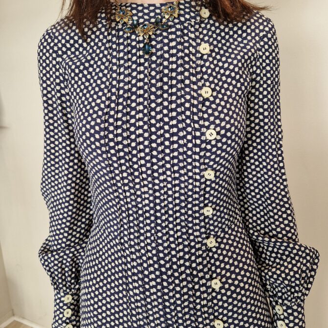 Robe Nina Ricci en soie année 80 – Image 6