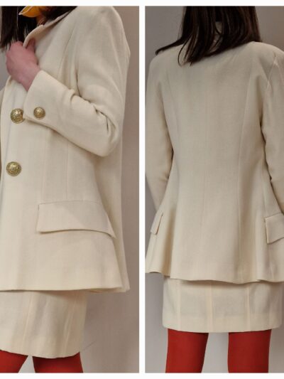 Tailleur robe et veste Rochas années 90