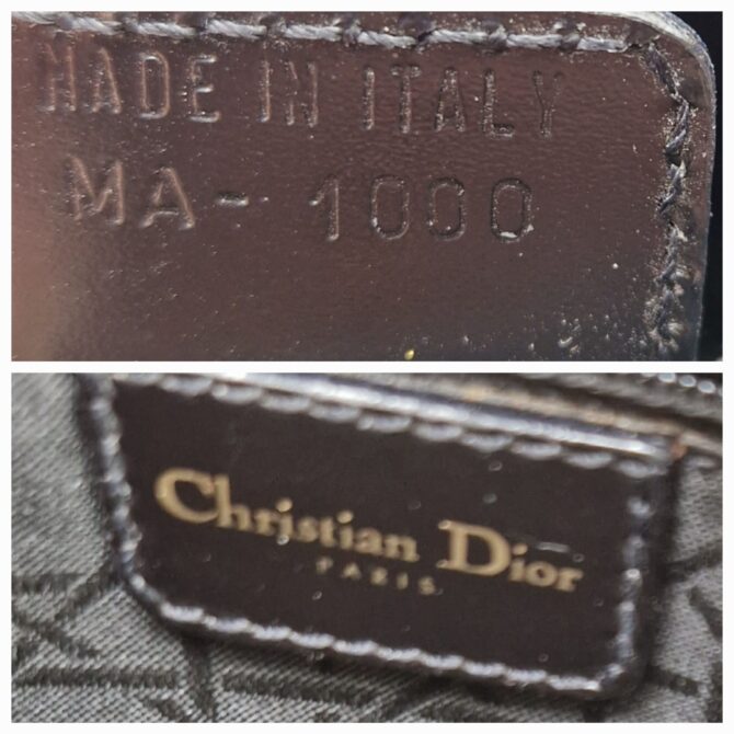 Superbe Sac Christian Dior en cuir verni noir – Image 4