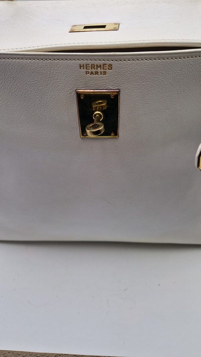 Iconique et rare sac Hermès Kelly 32 des années 70 – Image 3