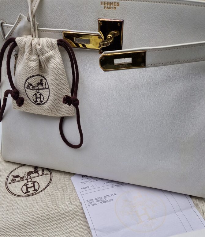 Iconique et rare sac Hermès Kelly 32 des années 70 – Image 6