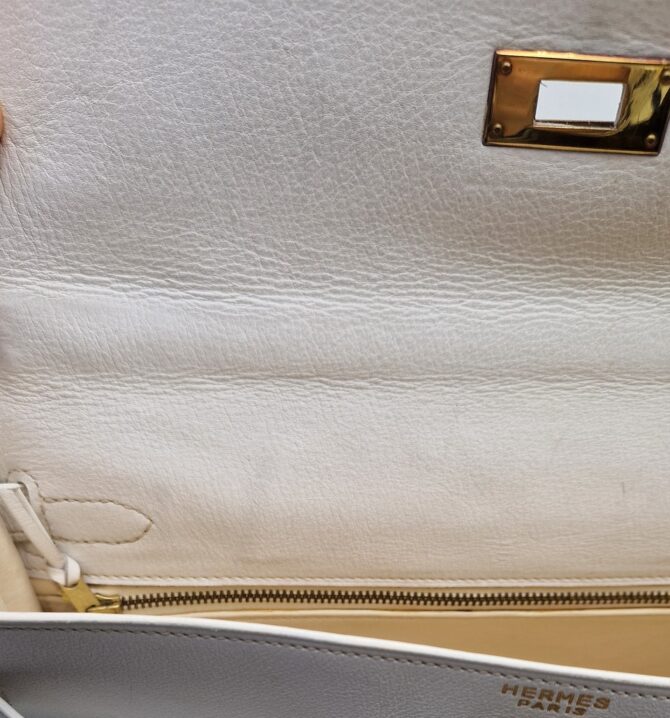 Iconique et rare sac Hermès Kelly 32 des années 70 – Image 5