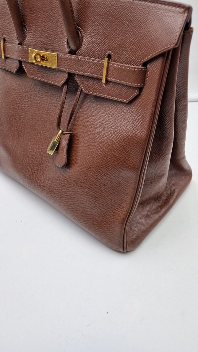 Birkin Hermès en cuir togo marron année 2011 – Image 7