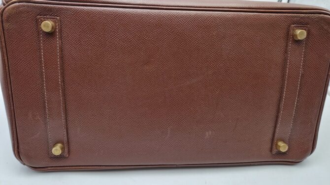 Birkin Hermès en cuir togo marron année 2011 – Image 13