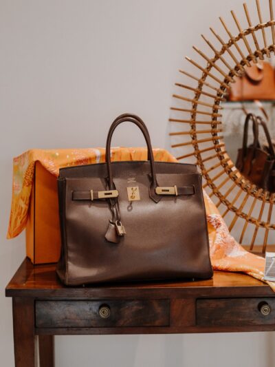 Birkin Hermès en cuir togo marron année 2011