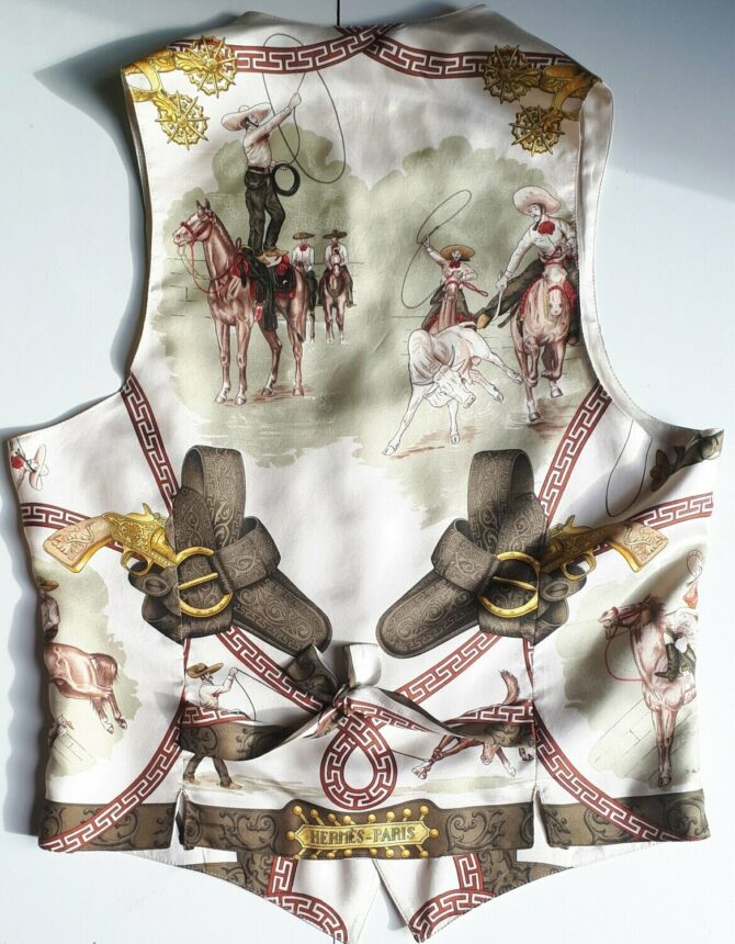 Chaerrada Rare Gilet Hermès Soie – Image 2