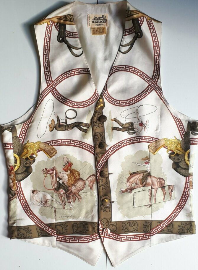 Chaerrada Rare Gilet Hermès Soie
