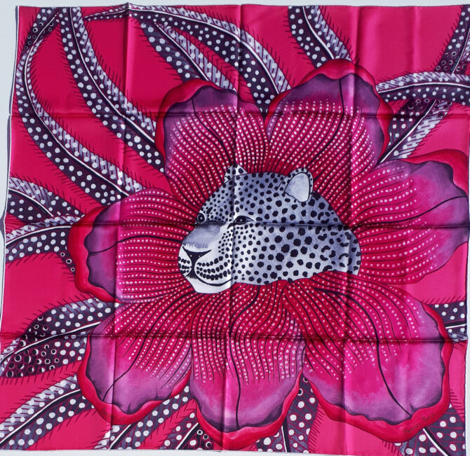 carré hermès baobab cat