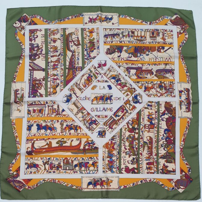 A la gloire de Guillaume Rare carré Hermès par Loic Dubigeon 1991