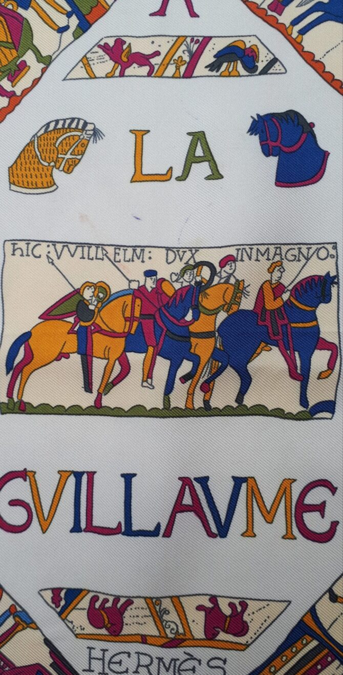 A la gloire de Guillaume Rare carré Hermès par Loic Dubigeon 1991 – Image 5