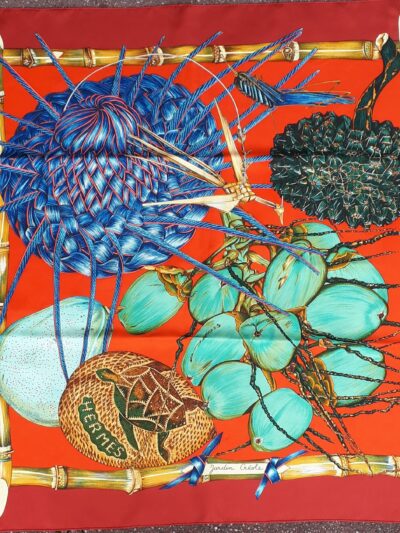 Carré Hermès Jardin Créole par Valérie Dawlat Dumoulin 1994