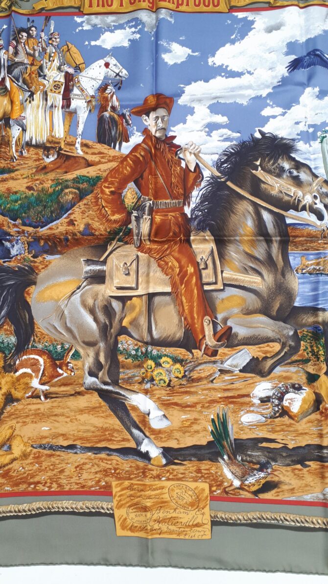 Carré Hermès Pony Express par Kermit Oliver 1987 – Image 8
