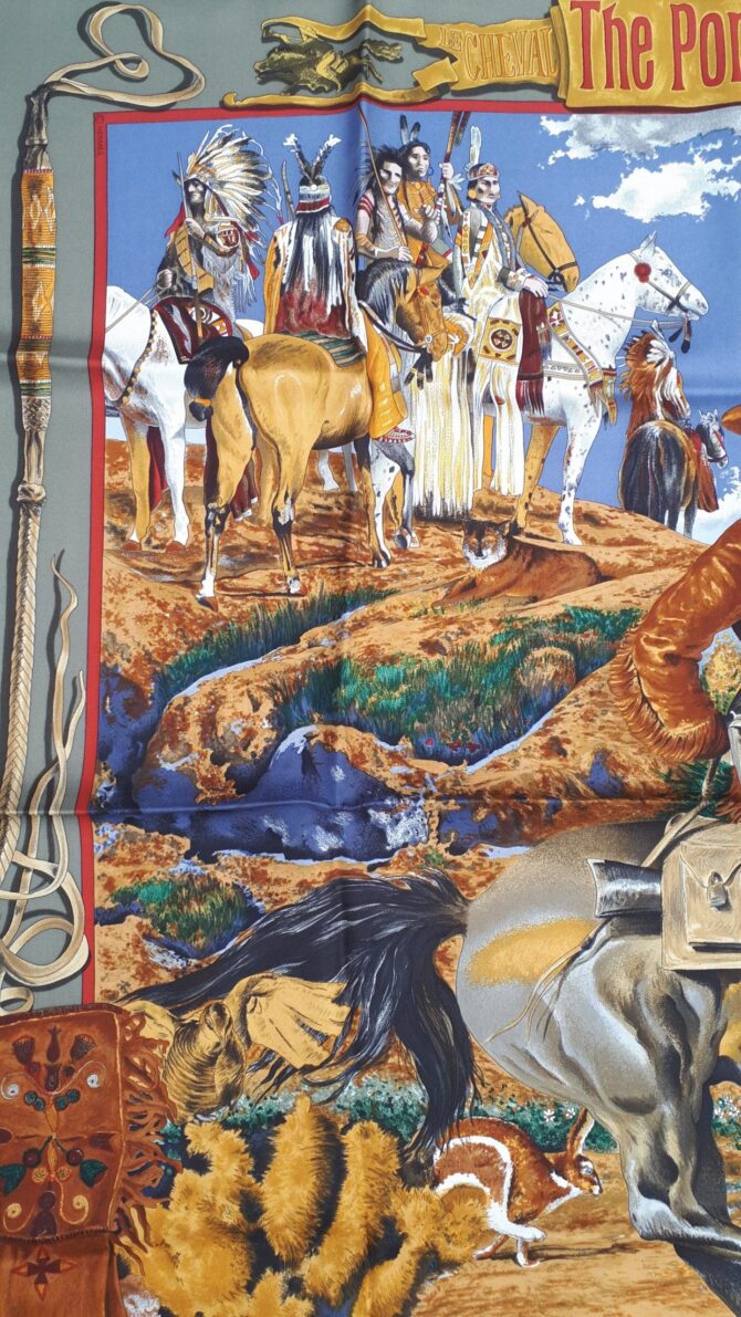 Carré Hermès Pony Express par Kermit Oliver 1987 – Image 7