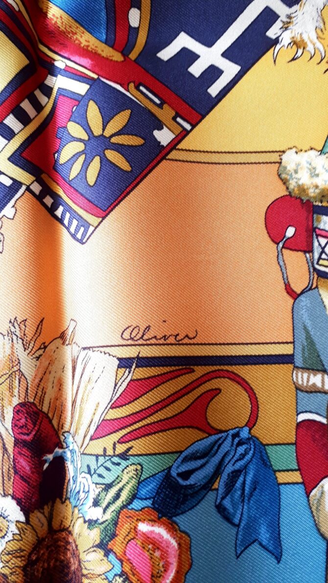 Carré Hermès Kachinas par Kermit Oliver 1992 – Image 3