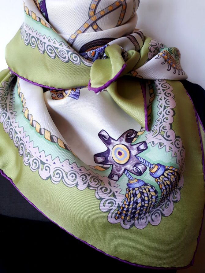 Carré Hermès Paperoles par Claudia Stuhlhofer‑Mayr 2000 – Image 4