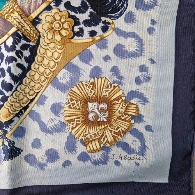 Carré Hermès Casques et plumets par Julia Abadie 1989 – Image 6
