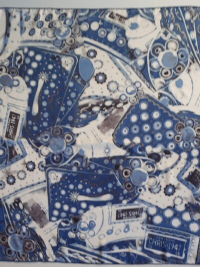 Foulard Dior en soie  époque John Galliano