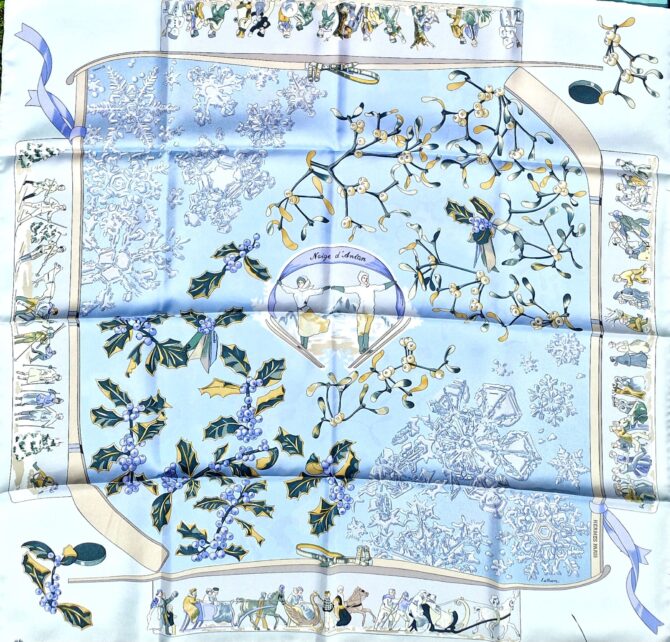 Carré Hermès Neige d'Antan par Caty Latham – Image 2