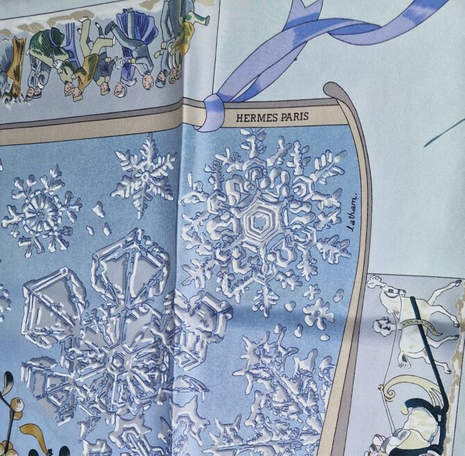 Carré Hermès Neige d'Antan par Caty Latham – Image 6