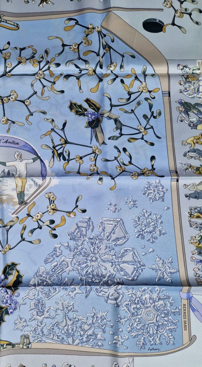 Carré Hermès Neige d'Antan par Caty Latham – Image 7