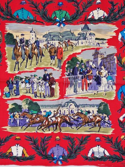 Pochette champ de courses à Chantilly par Maurice Taquoy