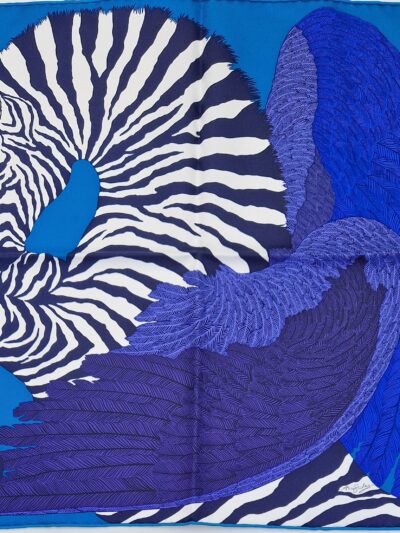 Pochette Hermès zebra Pegasus par Alice Shirley