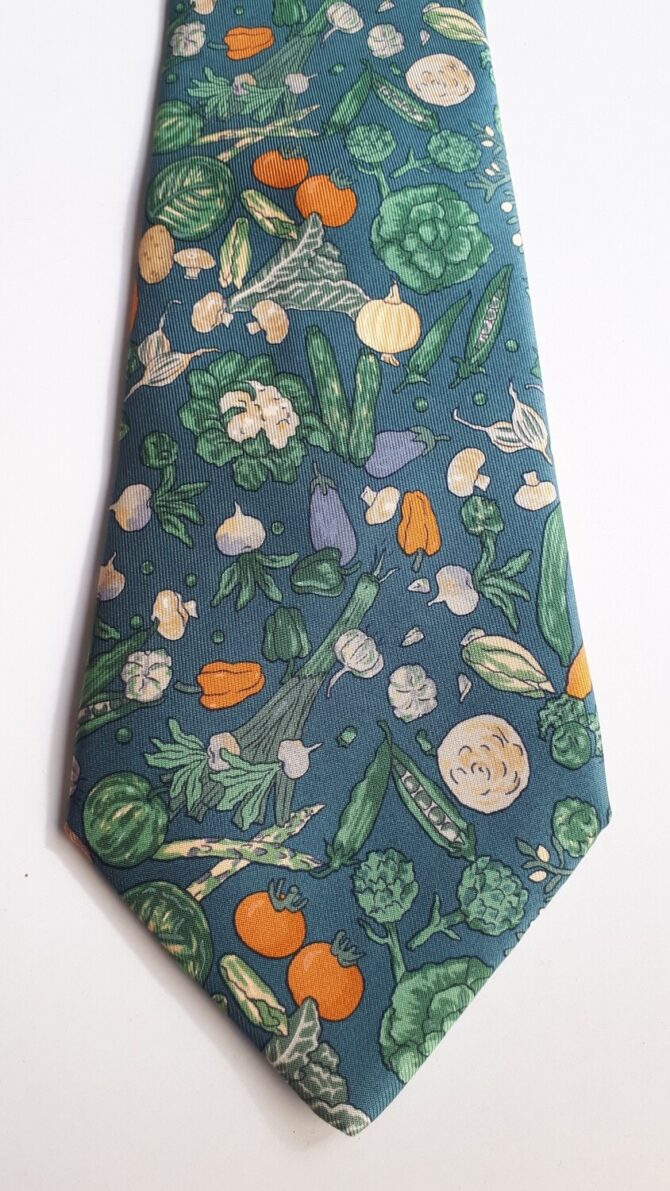 Cravate Hermès Le potager – Image 2