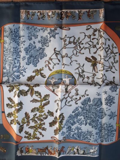 Pochette Hermès Neige d'Antan par Caty Latham