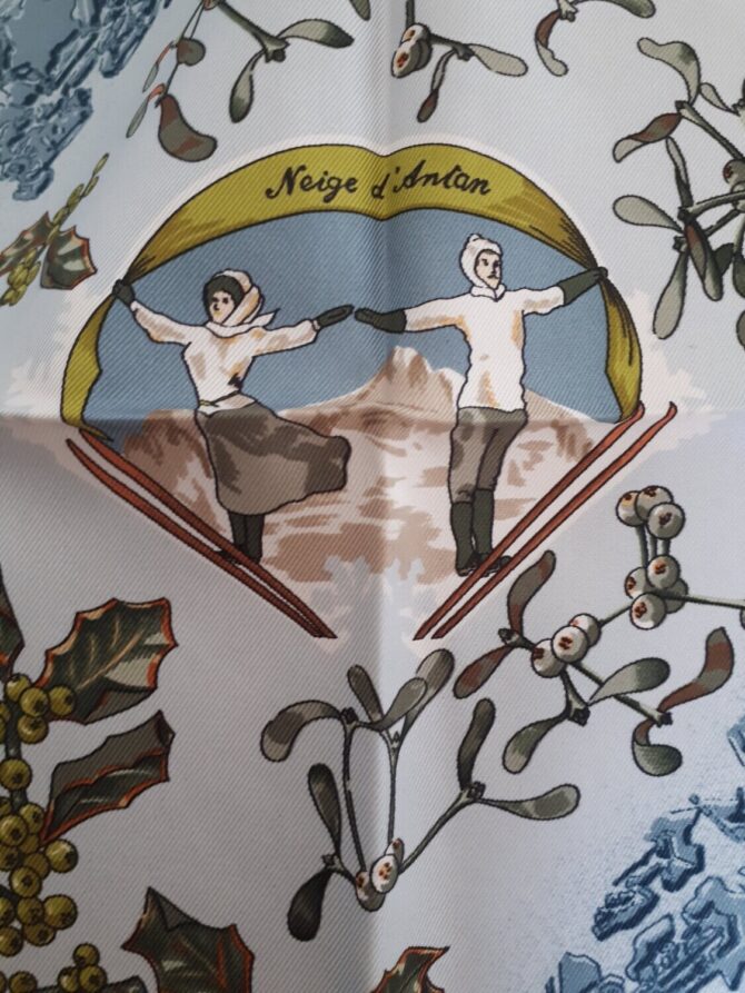 Pochette Hermès Neige d'Antan par Caty Latham – Image 2