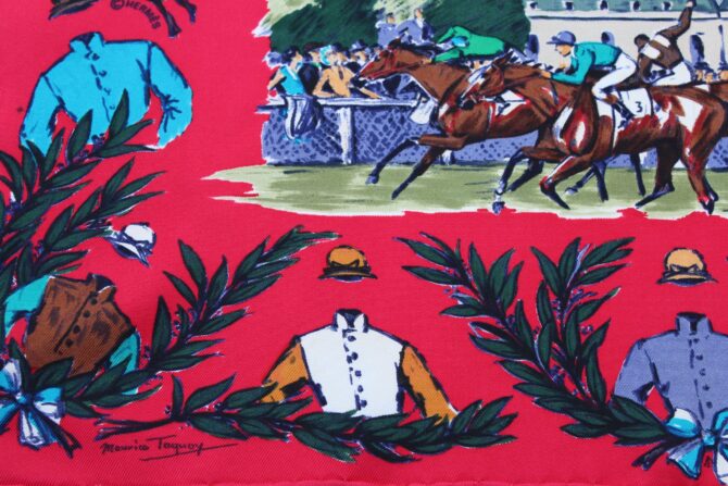 Pochette champ de courses à Chantilly par Maurice Taquoy – Image 4