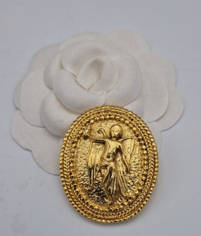 Rare broche  Chanel vintage motif ange – Image 3