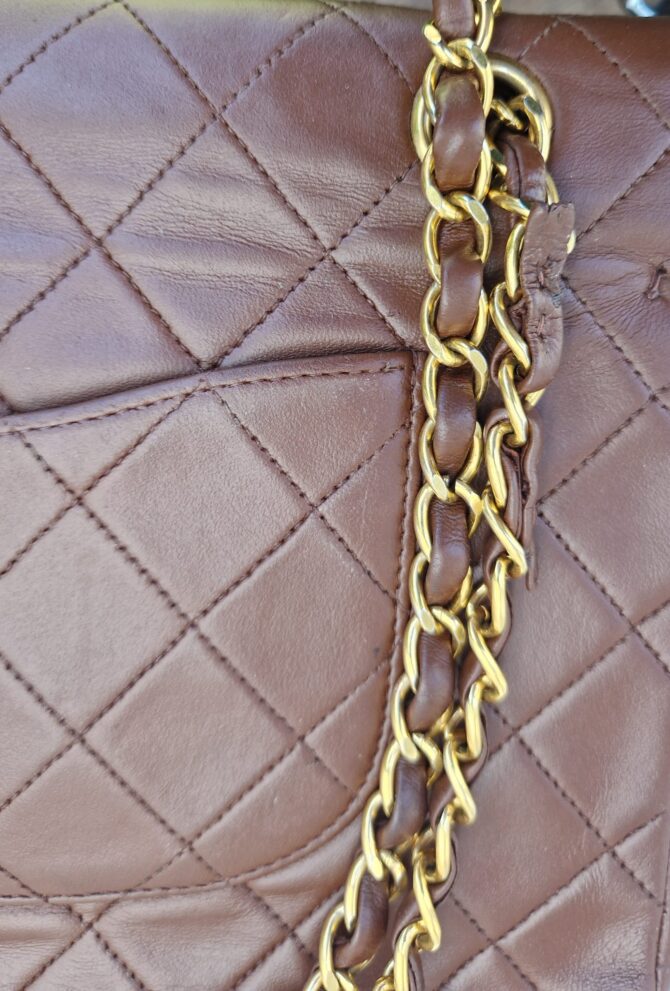 Sac Chanel Timeless Vintage en cuir matelassé – Image 6