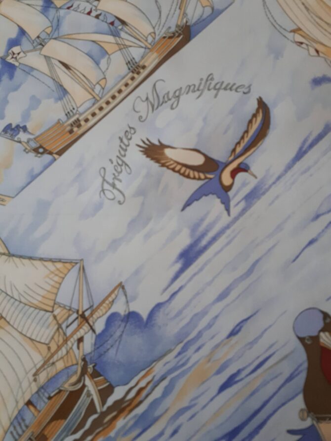 Carré Hermès soie Frégates magnifiques par Dominik A Jarlégant 2004 – Image 2