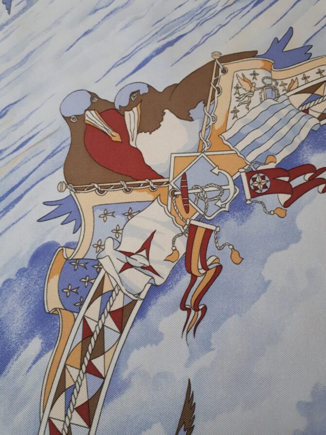 Carré Hermès soie Frégates magnifiques par Dominik A Jarlégant 2004 – Image 6